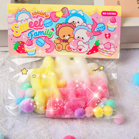 1pc Large Round Waffle Food Kneading Toy Creative Dreamy Color Squeezing Pressure Reducing Toy Freely For Boys And Girl