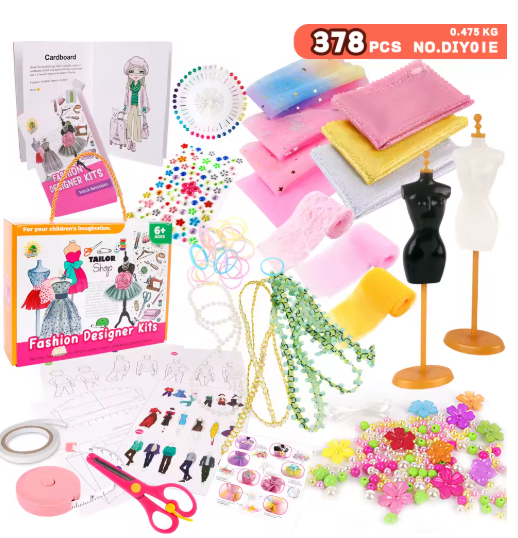 Girls' Enlightenment DIY Handmade Children's Clothing Design Sewing Set Creative Production of 6-12 Year Old Clothing ToysGirls' Enlightenment DIY Handmade Children's Clothing Design Sewing Set Creative Production of 6-12 Year Old Clothing Toys