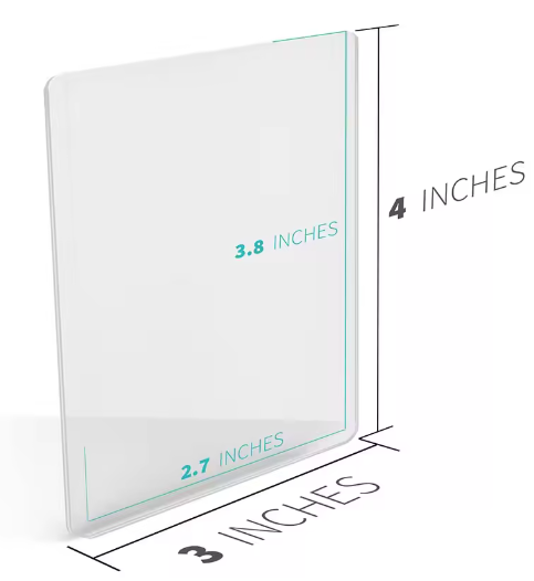 25pcs Card Sleeves Holder Game Cards TopLoaders PVC Hard Plastic Toy Top Loaders For Protectors Trading Storage Gift 3 x 4inches