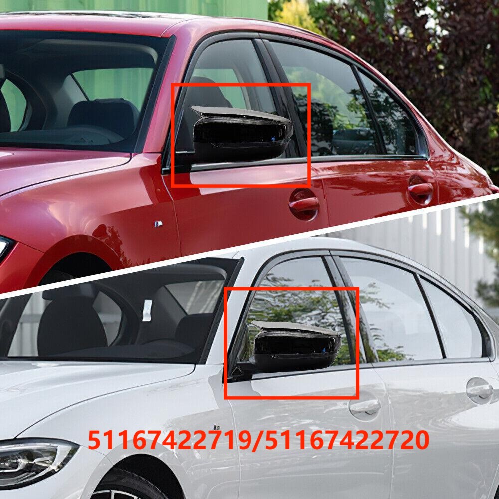 Applicable To BMW 3 Series G20G28G30 Modified Horn Rearview Shell Shell Rear-view Mirror Shell