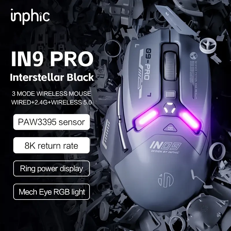 INPHIC IN9 Tri-Mode Gaming Mouse