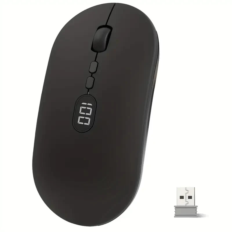 Wireless Lightweight Mouse With Battery Display