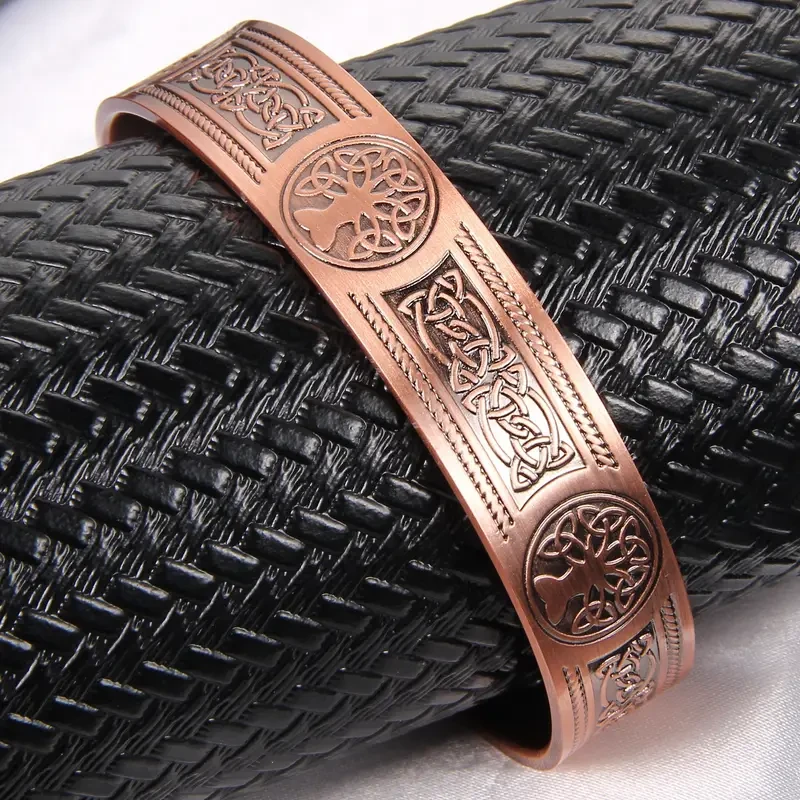 Solid Copper Magnetic Cuff Bangle