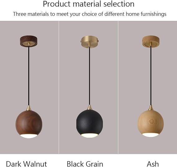 Long-line Light Atmosphere Walnut Solid Wood Chandelier