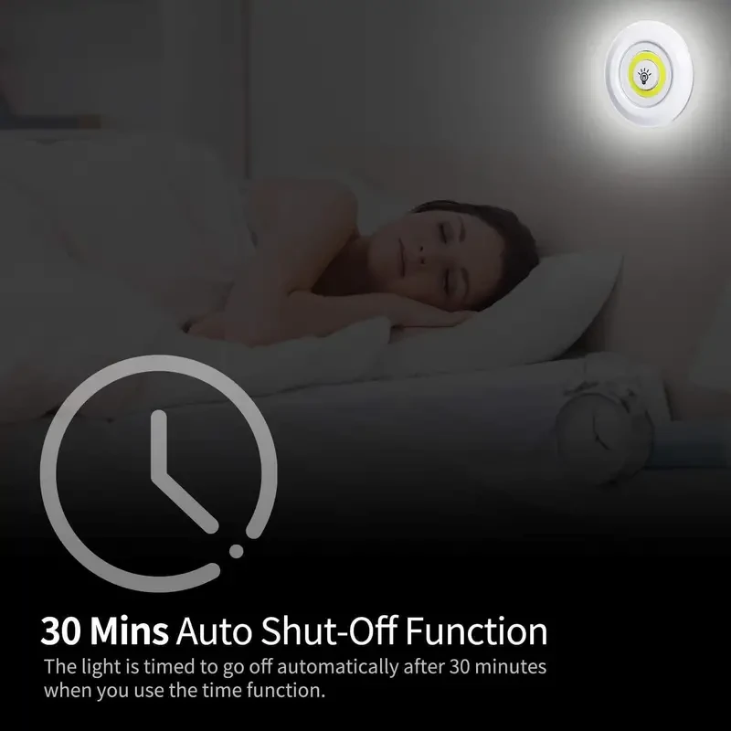 Smart Wireless LED Under-Cabinet Lights - Set of 6 with Remote Control