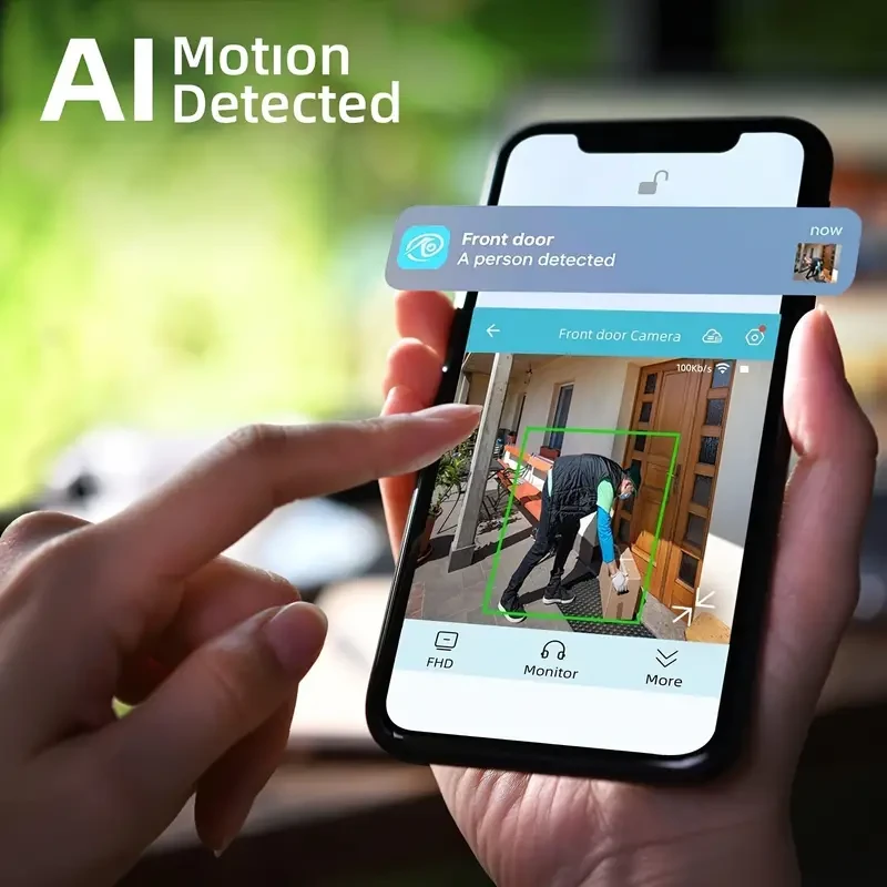 Waterproof Outdoor Wireless Security Camera, 2K