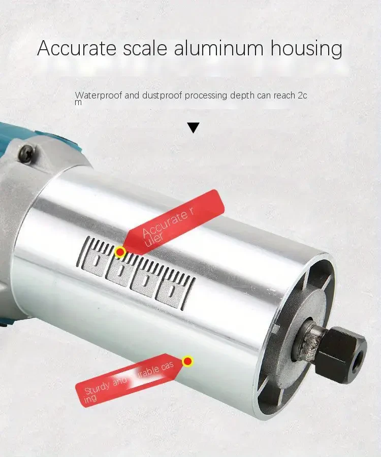 Electric Woodworking Trimmer, 220V Plug Powered Wood