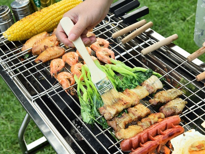 BBQ Stove SET Foldable Stainless Steel Grill Combo 1