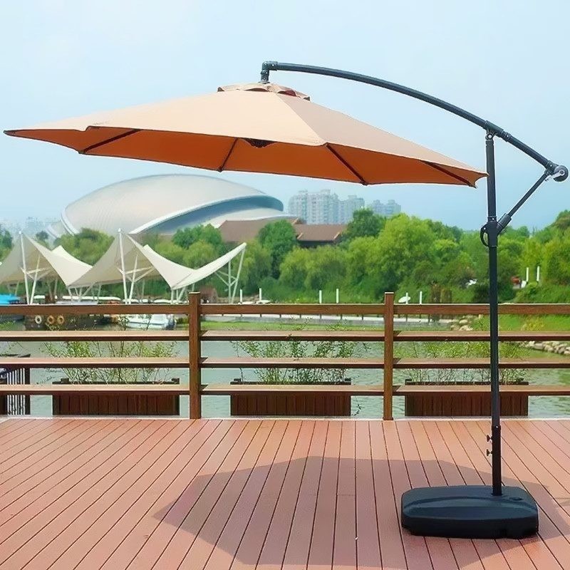 3m Outdoor Patio Umbrella Thickened PU Coated Umbrella Large Rain & Sun