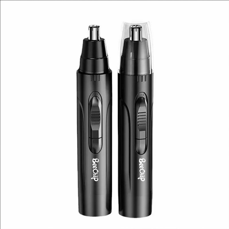 Black Electric Nose Hair Trimmer Painless Ear and Nose Hair Trimmer for Men and Women