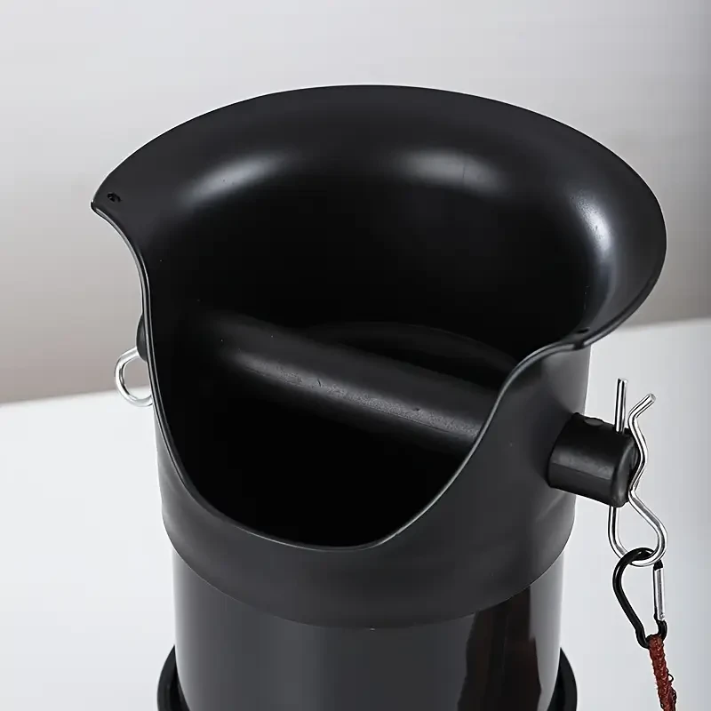 Large Capacity Coffee Ground Waste Bin with Handle, Commercial Espresso Semi-Automatic Machine Sludge Box, Vertical ABS/PP