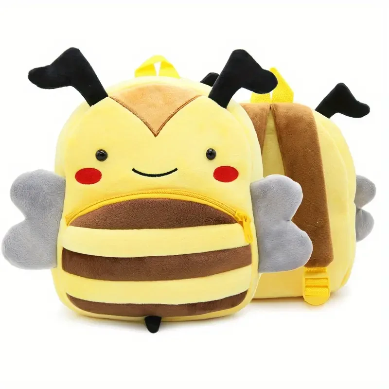 Cute Zoo Cartoon Plush Backpack for Kids