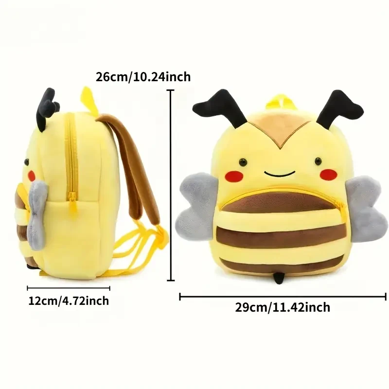 Cute Zoo Cartoon Plush Backpack for Kids