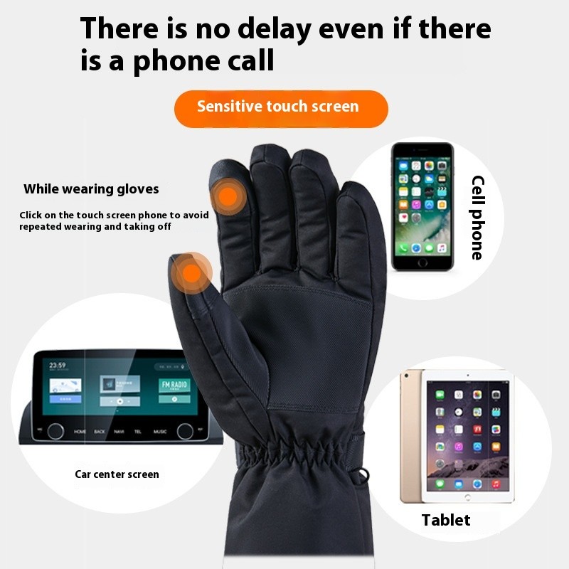 Men's And Women's Thick Outdoor Skiing And Cycling Gloves