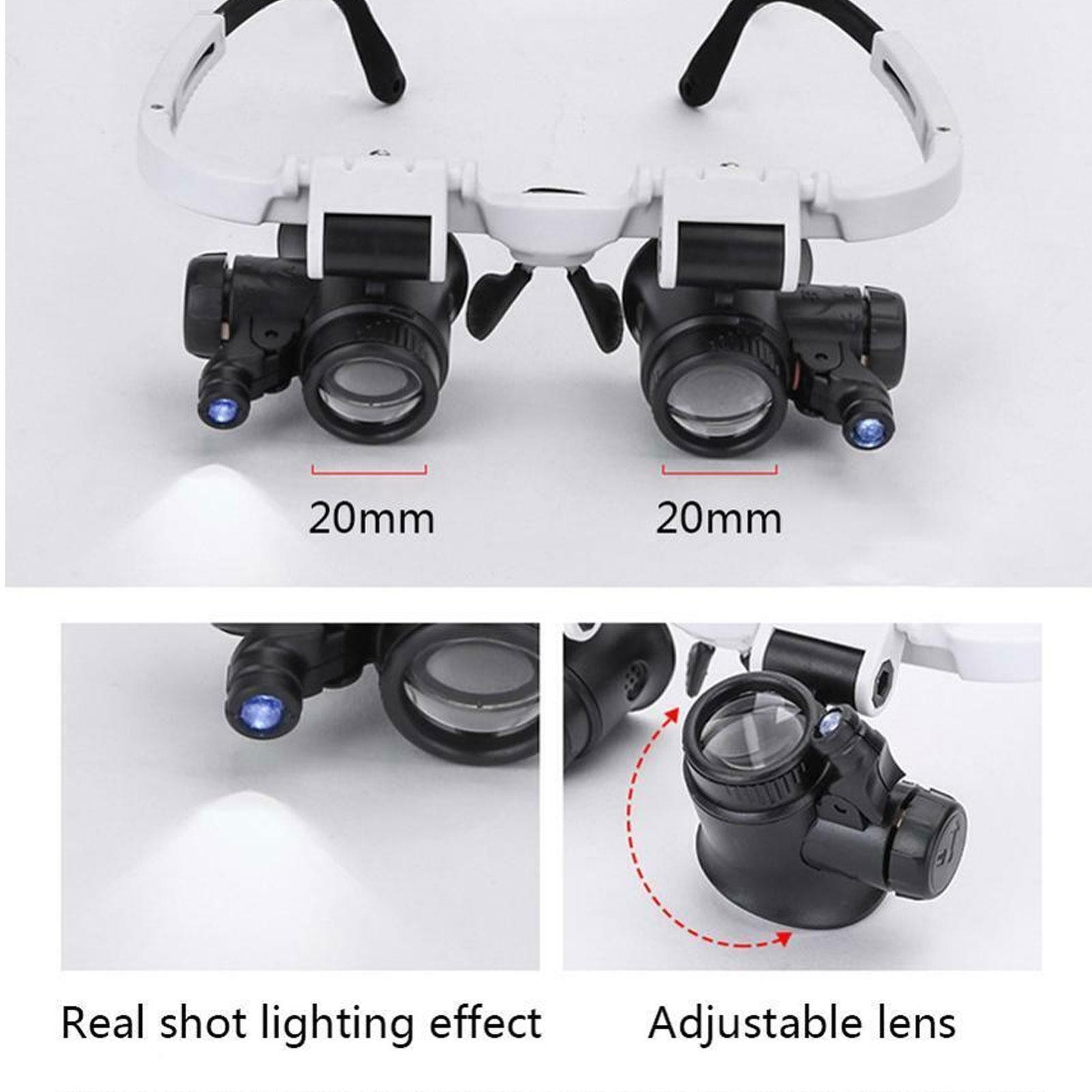 2X LED Watch Jeweler Repair Magnifier