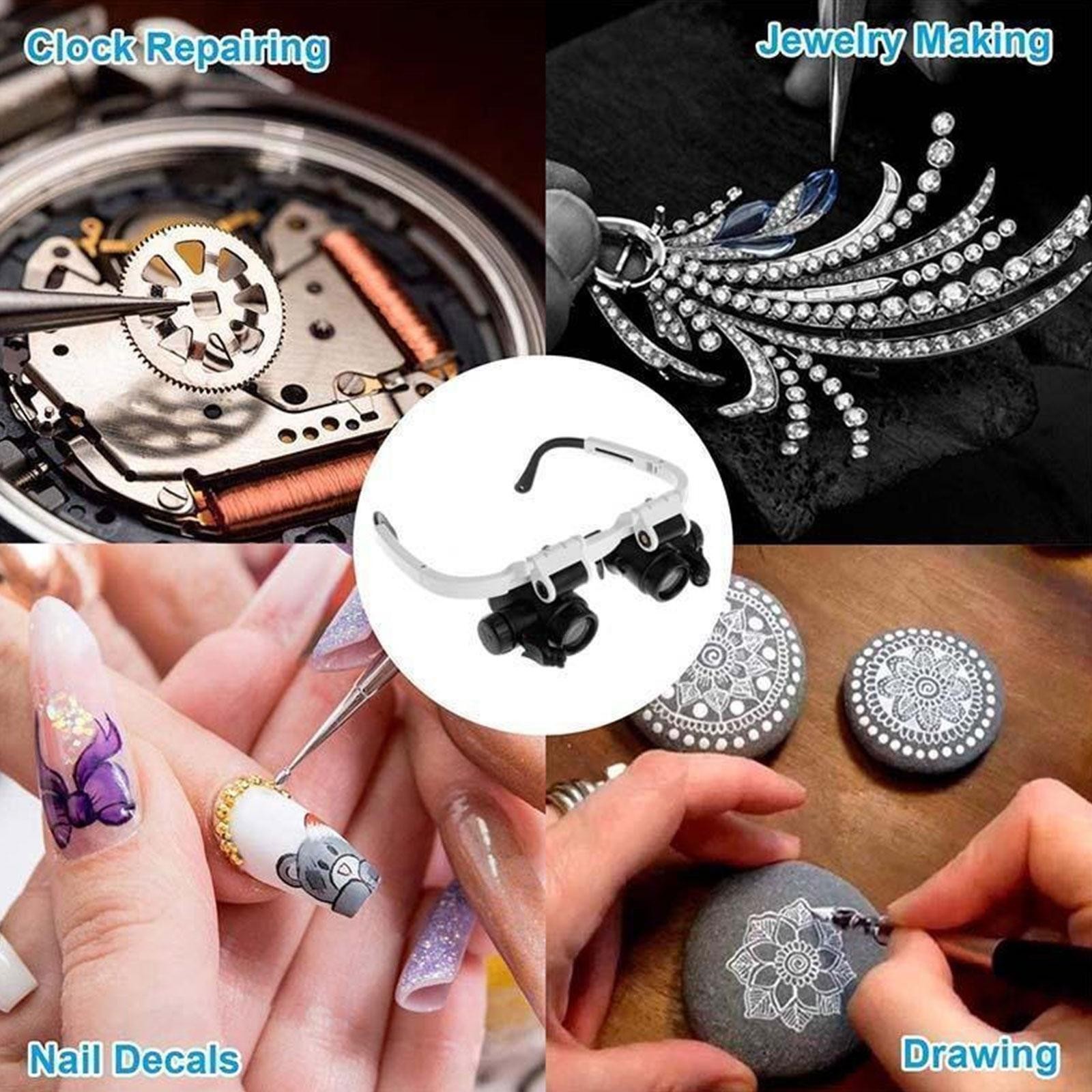 2X LED Watch Jeweler Repair Magnifier