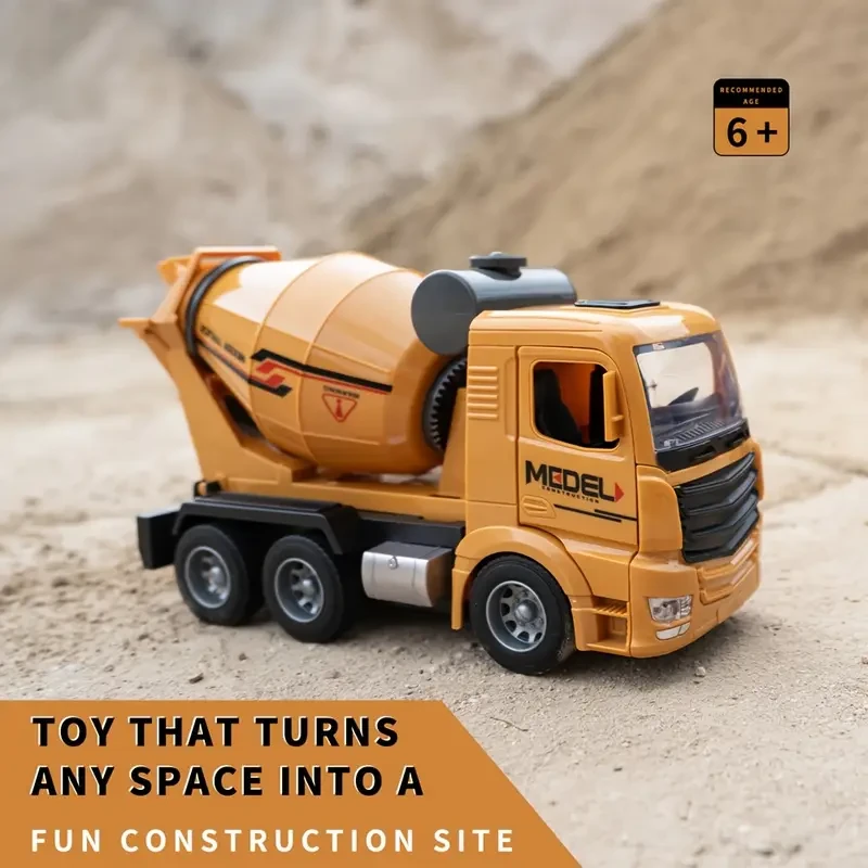 Yellow Cement Mixer Toy Truck