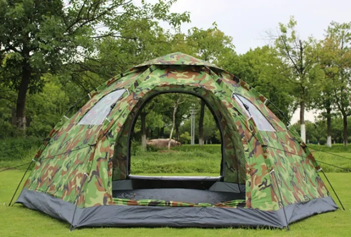 Automatic tent outdoor, 6-8 people, many people, single layer, multi people tent camping, camping trip, factory direct sales