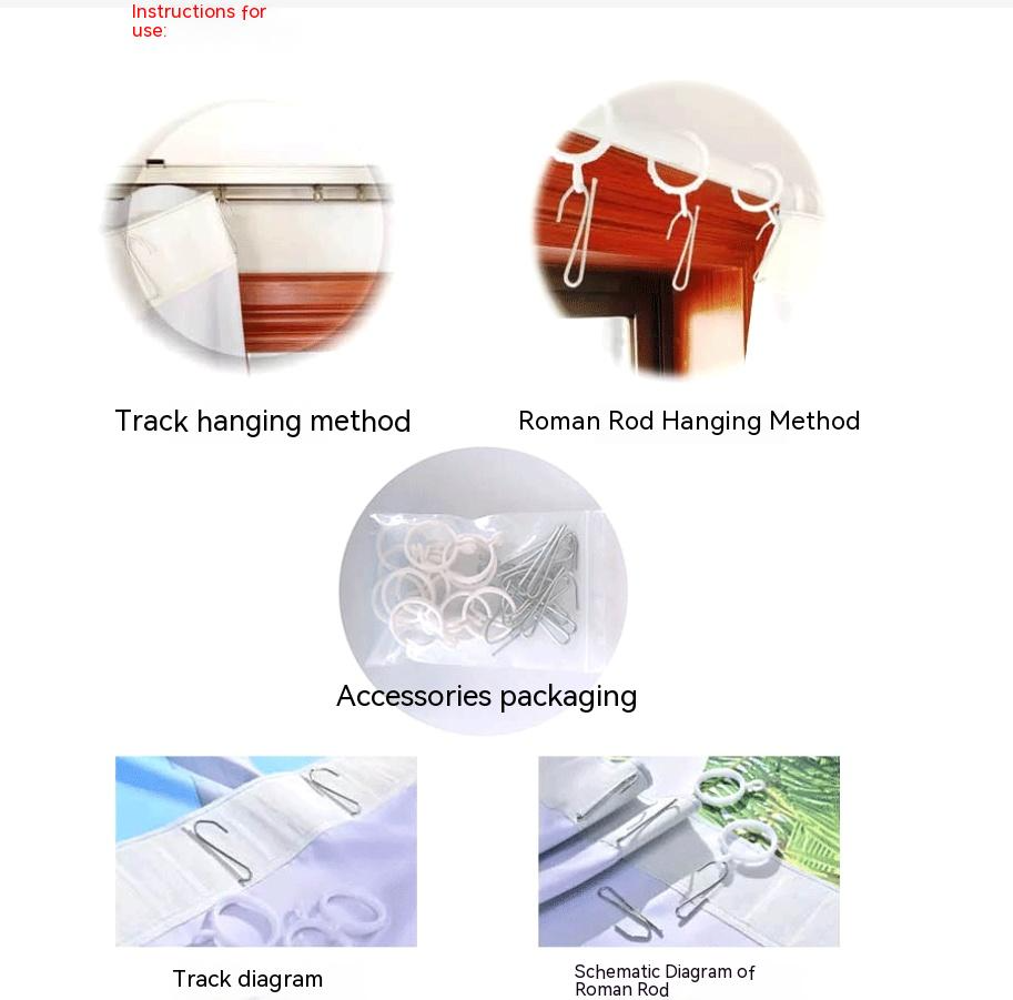 3D Digital Printing Curtain Finished Product