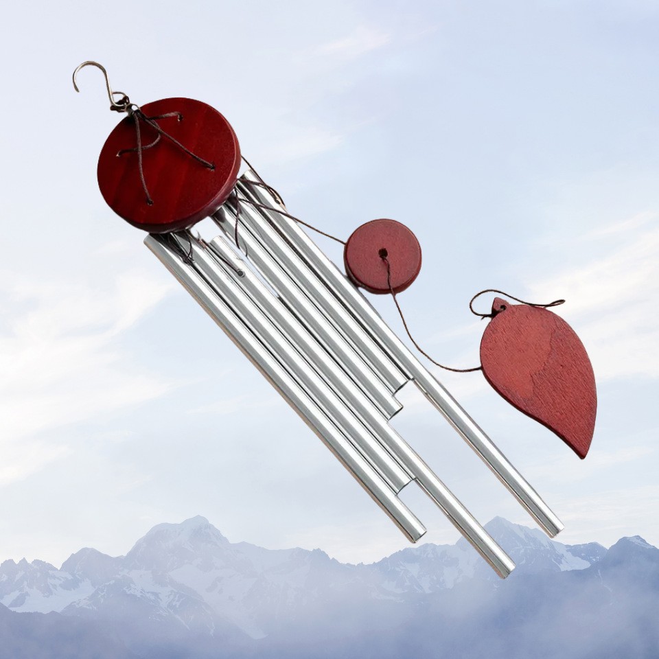 Solid Wood Metal Aluminum Tube Wind Chimes Home Outdoor