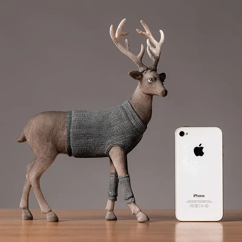 Nordic deer ornaments for living room