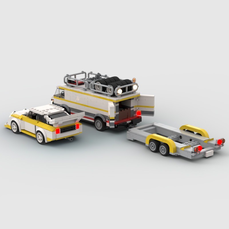 Quattro S1 E2 Transporter - Educational Assembled Toy Car Model