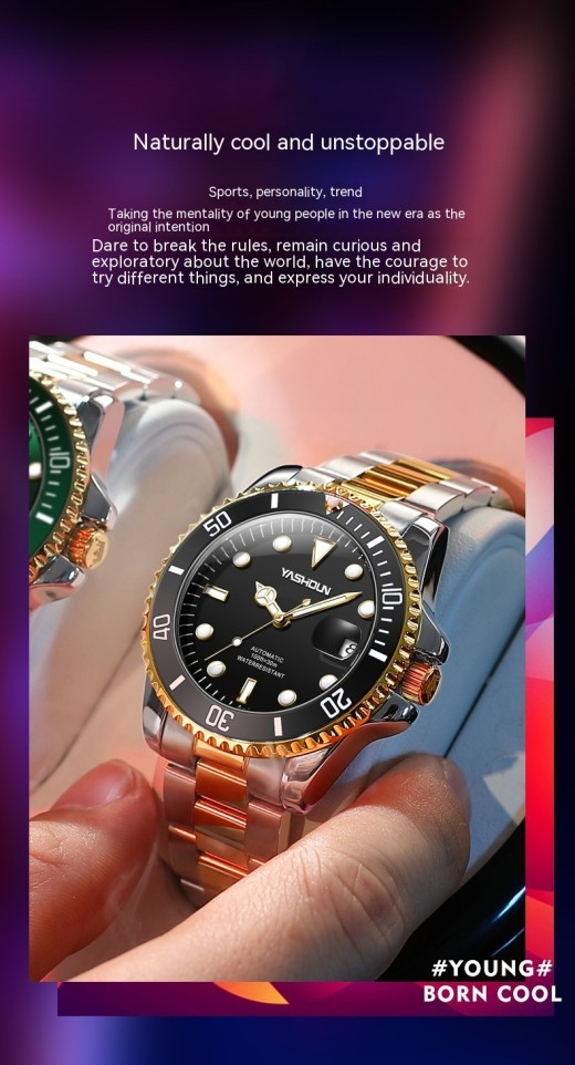 Steel Belt Mechanical Watch