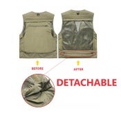 Fishing Pockets Vest Breathable Mesh