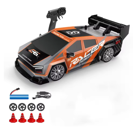 1:24 High Speed RC Drift Vehicle Cars Mustang 4WD Remote Control Racing Car Gift Competition Race Car Boys Toy Replaceable Tire