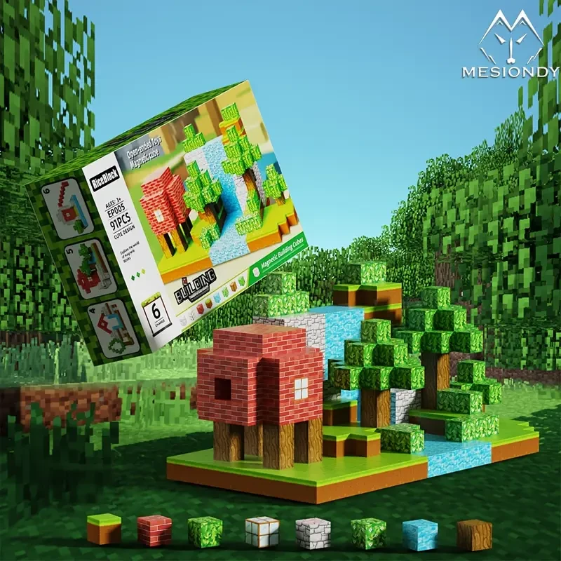 91pcs Magnetic Blocks Set