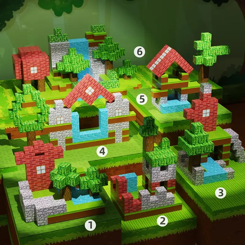 91pcs Magnetic Blocks Set