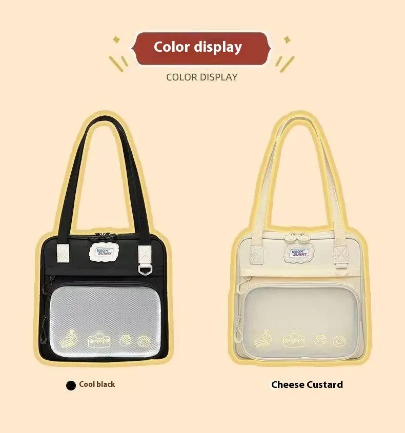 Cross-border Japanese Sweet Style Female Large Capacity Tote Student Class Schoolbag