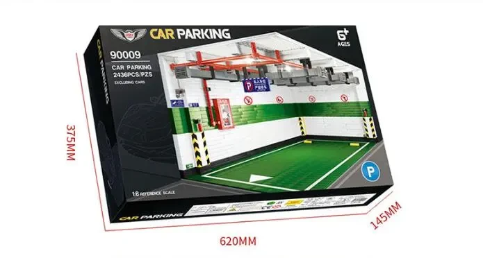 Children's Large Real Parking Lot Building Blocks Toy