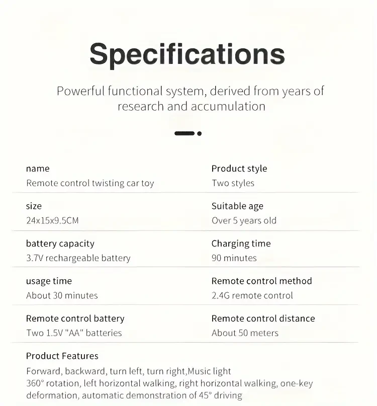 TurboDrift 4WD Gesture Controlled RC Car Dual-Side Rotating Off-Road Vehicle with LED Lights & Music