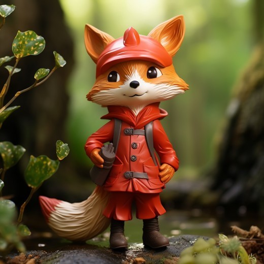 Fox Table Decorations Living Room TV Cabinet