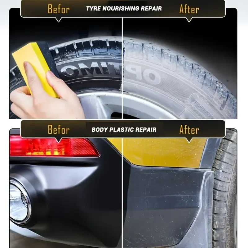 Premium Car Tire Shine Wax Durable Protection & Gloss Enhancer