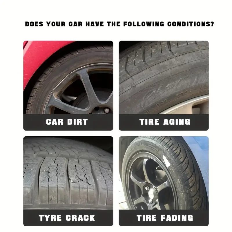 Premium Car Tire Shine Wax Durable Protection & Gloss Enhancer