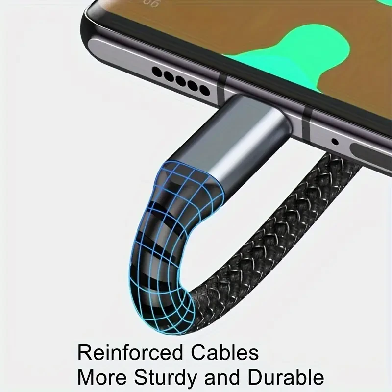 OLISHEN 100W 3-in-1 Fast Charging Cable