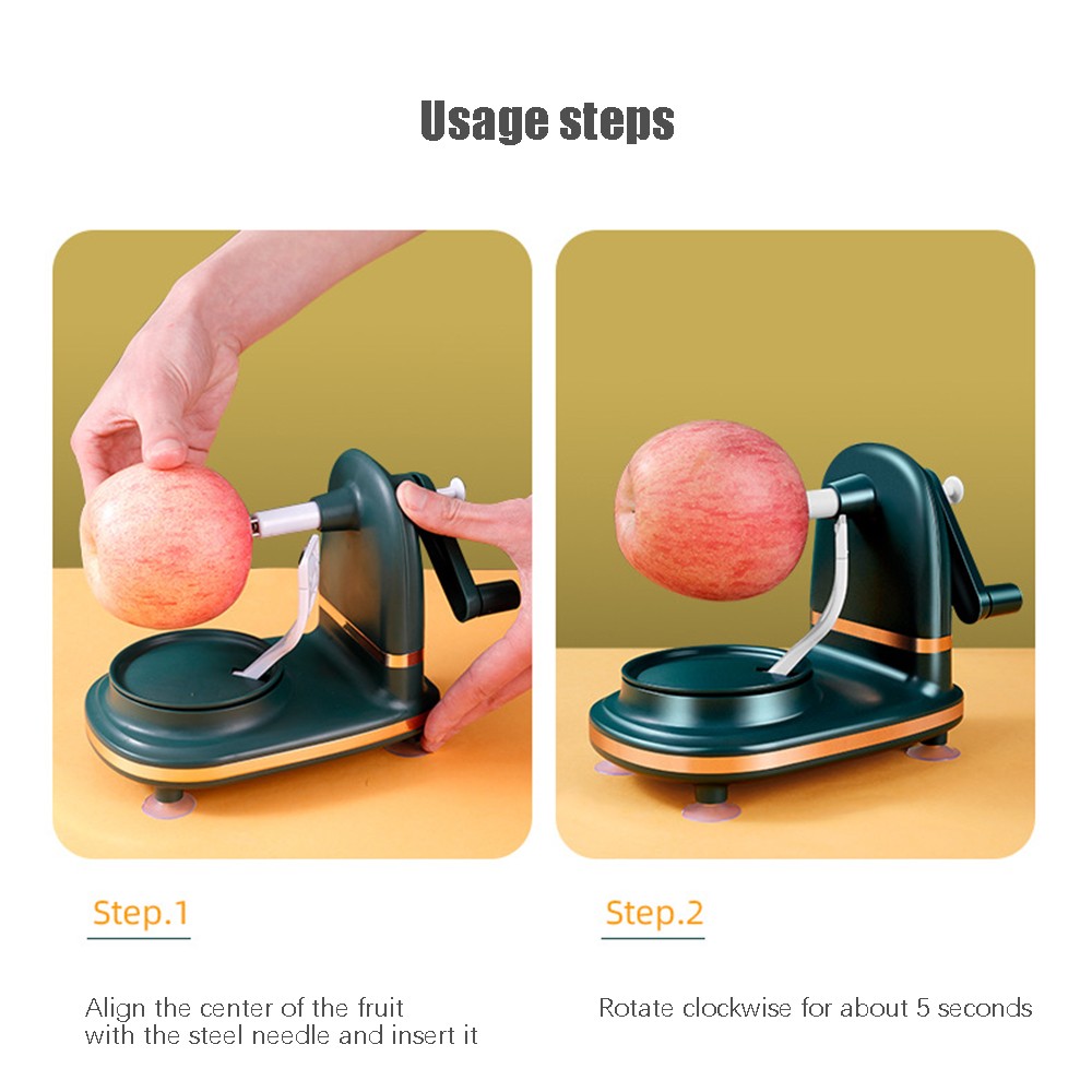 Hand-cranked Apples Peeler Machine - Manual Rotating Kitchen Peeling Machine