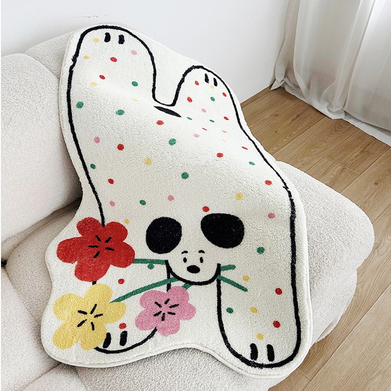 Household Children's New Cartoon Shaped Bedroom Bedside Carpet