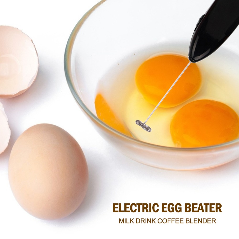 Electric Egg Beater - Coffee Milk Drink Whisk Mixer Foamer Handheld Stirrer