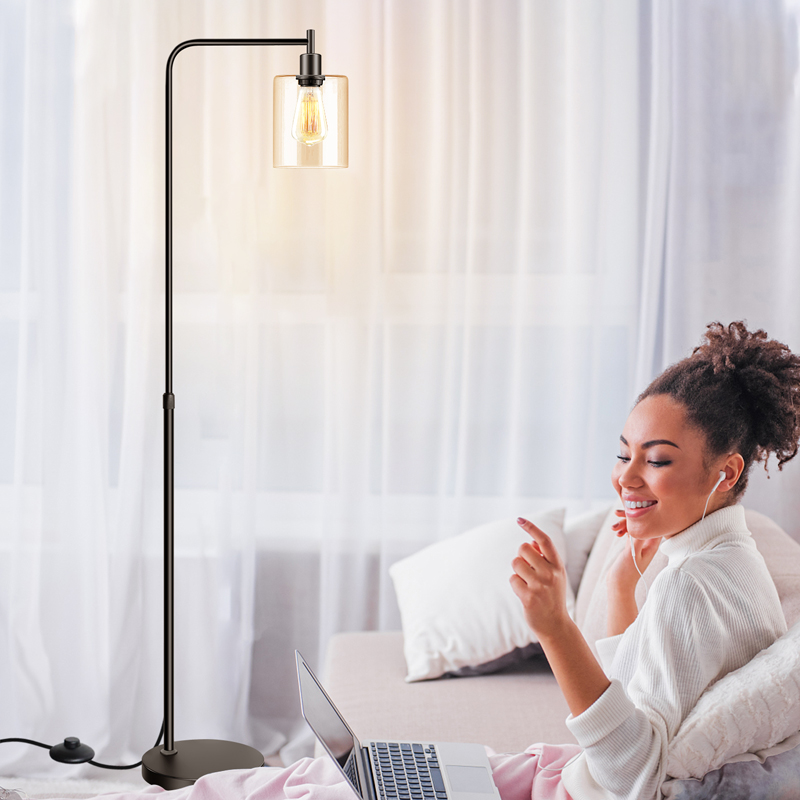 Floor Lamp In Living Room And Bedroom