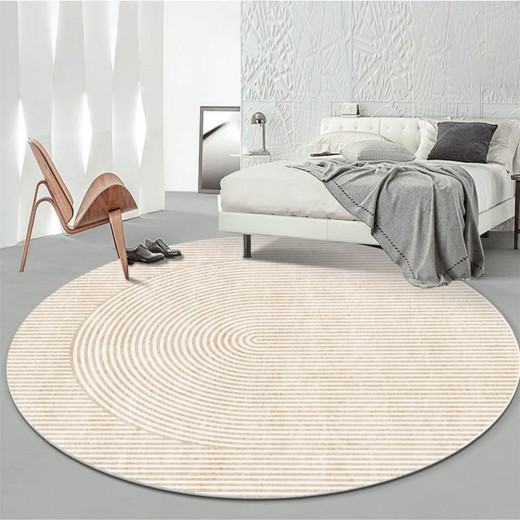 Modern Light Luxury Round Carpet Bedroom Living Room Sofa Leg Pads
