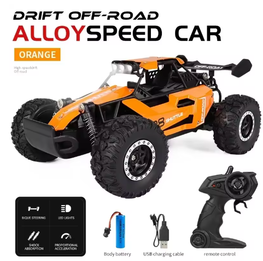 2024 New RC Car 1:16 2.4Gh Model With LED Lights 2WD Off-road Remote Control Climbing Vehicle Outdoor Cars Drift Toys Boys Gifts