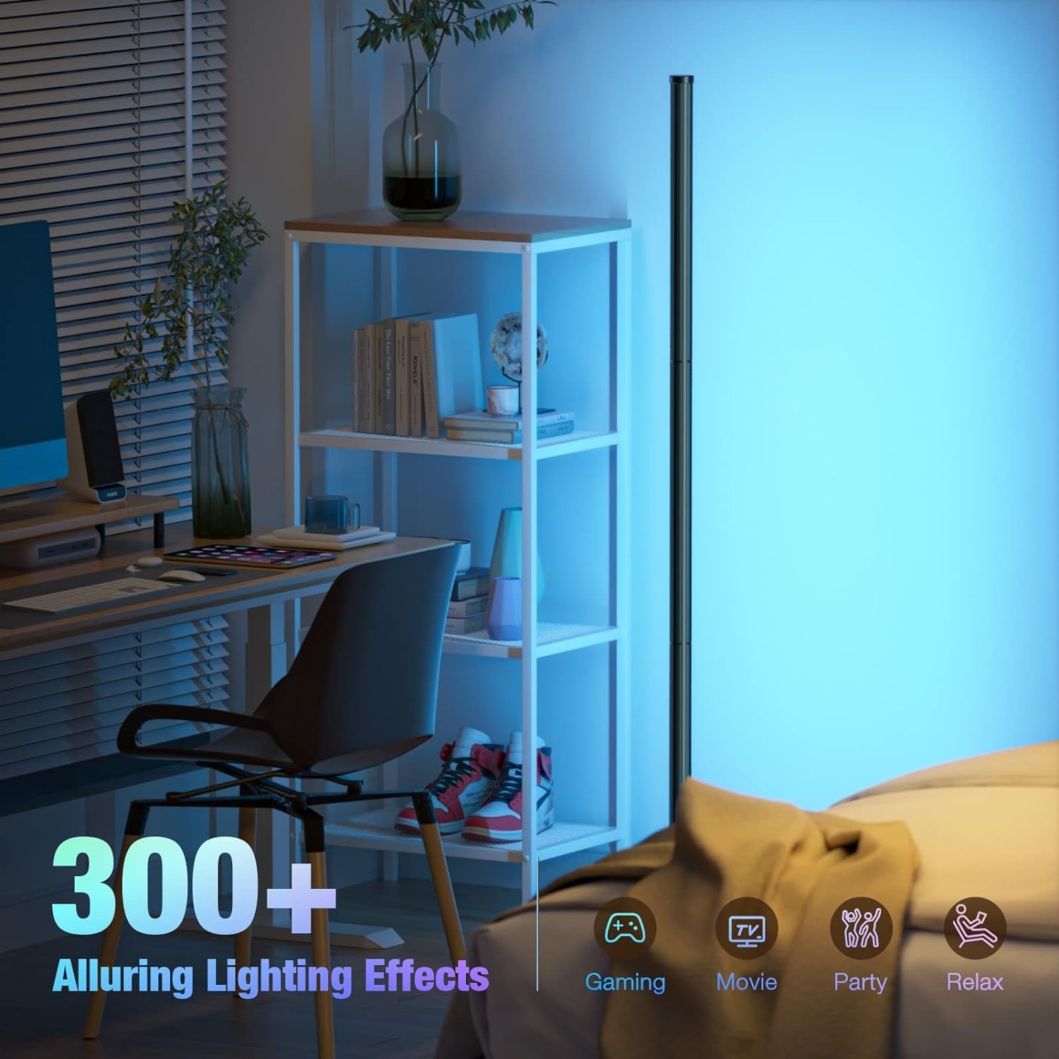 Smart RGB Dream Color Floor Lamp - Music Sync with APP & Remote Control