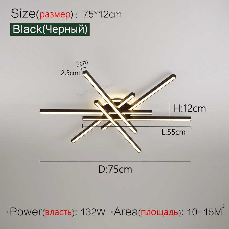 2024 Nordic Modern LED Ceiling Lamp - Living Room, Dining Room, Bedroom Chandelier