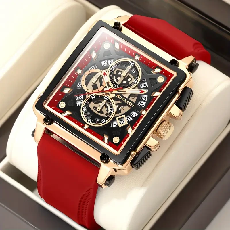 SKMEI Men's Fashion Quartz Watch   with Creative Tape Design
