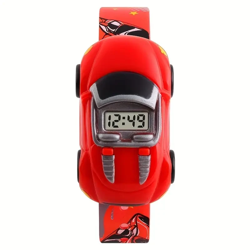 SKMEI Cartoon Car-Shaped Kids Digital Watch
