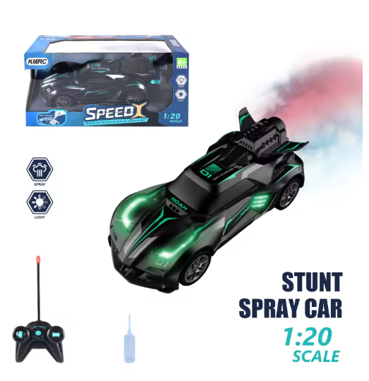 1:20 Rc Car Remote Control Racing Car with Light Smoke Spray Electric Car Remote Control Drift Toys Toys for Boy