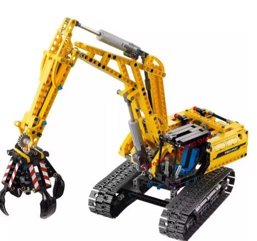 IN STOCK 720pcs 2 in 1 Engineering Technical Excavator Building Blocks Model MOC Bulldozer Bricks Toys Boys Birthday Gift Set